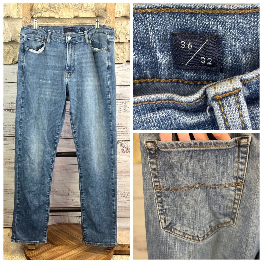Lucky Brand Mens 410 Athletic Slim Stretch Denim Jeans 36x32